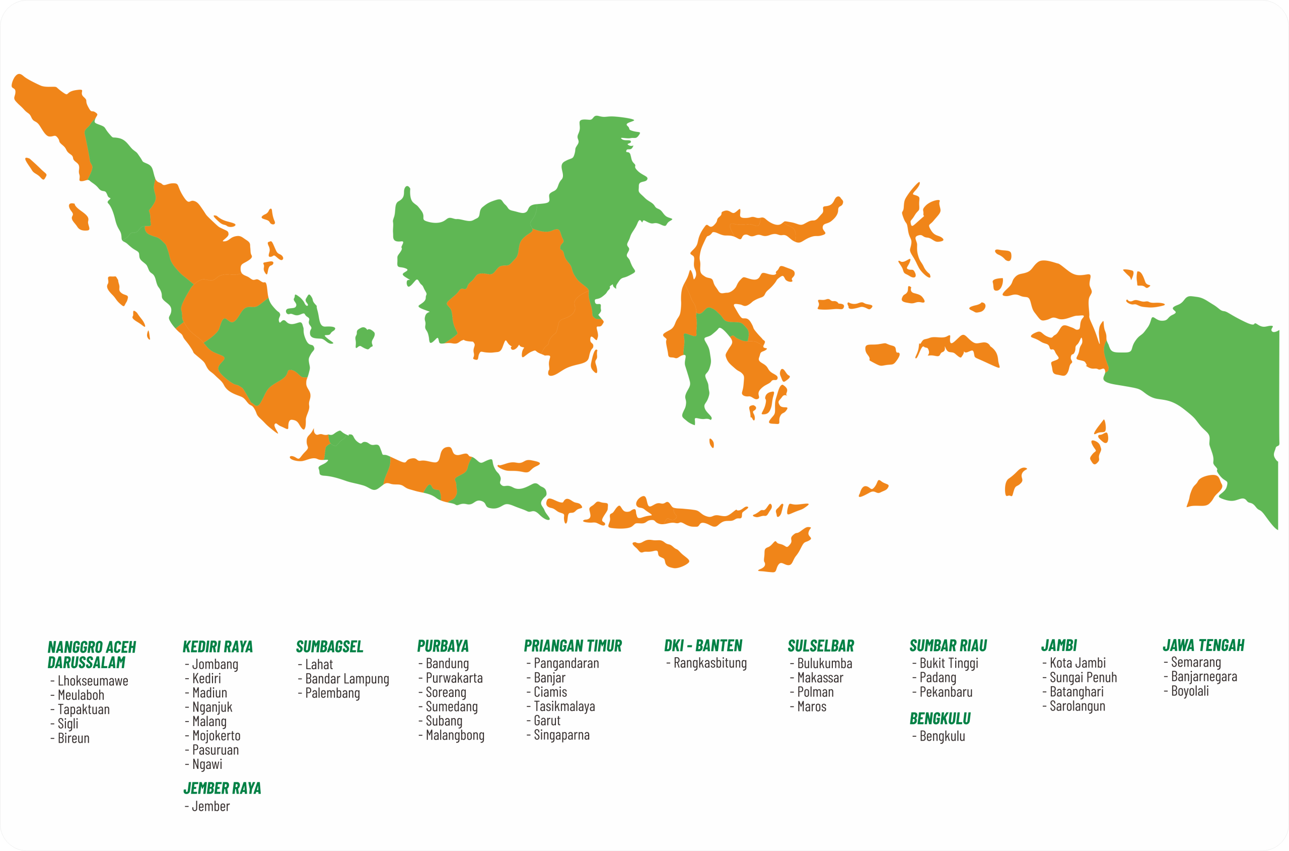 Peta Area di Indonesia (per Area)